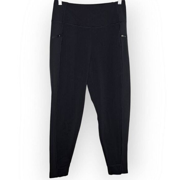 T by Talbots Women's Hybrid Fleeceback Jogger size Small Black - Picture 3 of 8